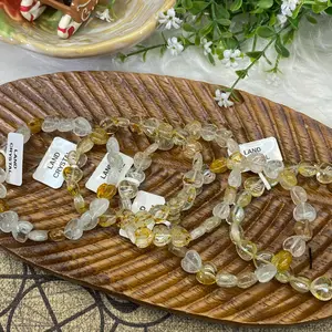 wholesale Bulk LandCrystal Unique Bracelet Mixed Gemstone Topaz Heart Shape Healing Crystal Random Mixed Size ( 5pcs /Bag ）