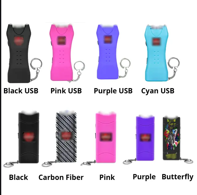 FIGHTSENSE Super Heavy Duty Keychain  with Flashlight for Men and Women self Defense Device, Rechargeable , Nylon Holsters