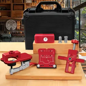 Professional Cabinet Door Hinge Positioning Tool Set Adjustable Door Hinge, Cabinet Door Locator, Hinge Positioning Plate Efficient Installation