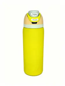 Owala FreeSip 32oz Bright Yellow Insulated Water Bottle, Leak-Proof One-Touch Lockable Lid, BPA-Free Stainless Steel, Double-Wall Vacuum Insulated, Keeps Drinks Cold All Day, No-Spill Flip Top for Gym, Travel & Daily Use tiktokshopspringglowup so