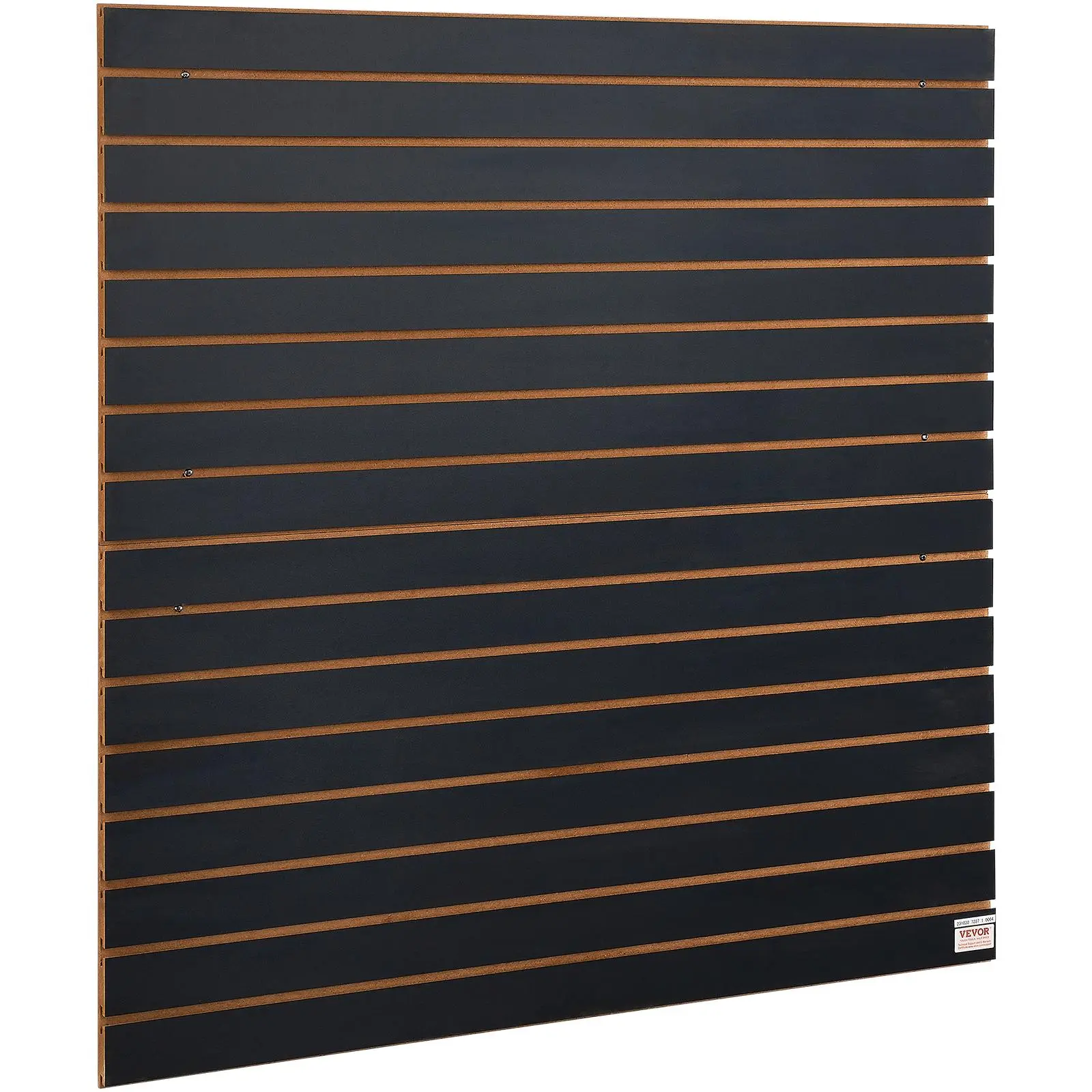 VEVOR Slatwall Panels, TikTokShopBlackFriday, 4 ft x 2 ft Black Garage Wall Panels 24"H x 48"L (Set of 2 Panels), Heavy Duty Garage Wall Organizer Panels Display for Retail Store, Garage Wall, and Craft Storage Organization