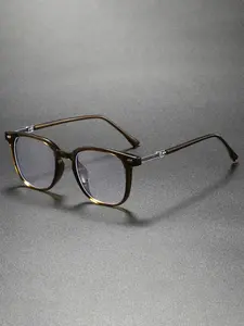 High-End Metal Detail Round Frame Tr Mirror, Anti-Blue Light, Unisex Travel Beach Self-Driving Cycling Music Festival Party