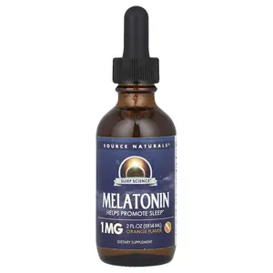 Source Naturals Melatonin, Orange , 1 mg , 2 fl oz (59.14 ml)