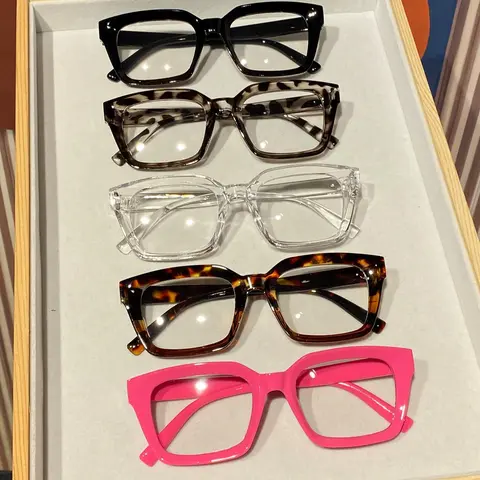 Simple Style Eyeglasses, Stylish Square Frames, Stylish Trendy Eyewear, Trendy Casual Eyeglasses for Women & Men, Fashion Eyeglasses for Work, Daily Clothing Decor, Fashionable Frames Glasses, Perfect for Student Daily Use