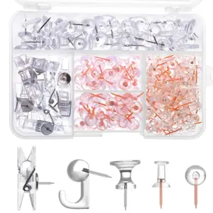 200 Pieces Push Pins Thumb Tacks Decorative Pin For Cork Board Bulletin Boards Wall Maps Pictures Office Supplies