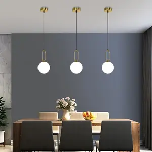 Modern Luxury Bedside Lamp, Adjustable Long Line Ceiling Light, E27 Socket, No Bulb Included, Nordic Style Bedroom Decor