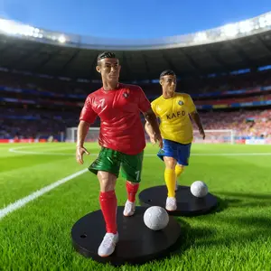 Football Star PVC Statue, Car Dashboard Decoration, Sports Collection Figurine, Gift for Sport Fans, 1 Piece