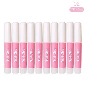 Nail Glue 50pcs/100pcs, Fast Drying & Long Lasting Formula, Gentle Non-Irritating Adhesive, Professional Nail Art Glue for Home & Salon Use