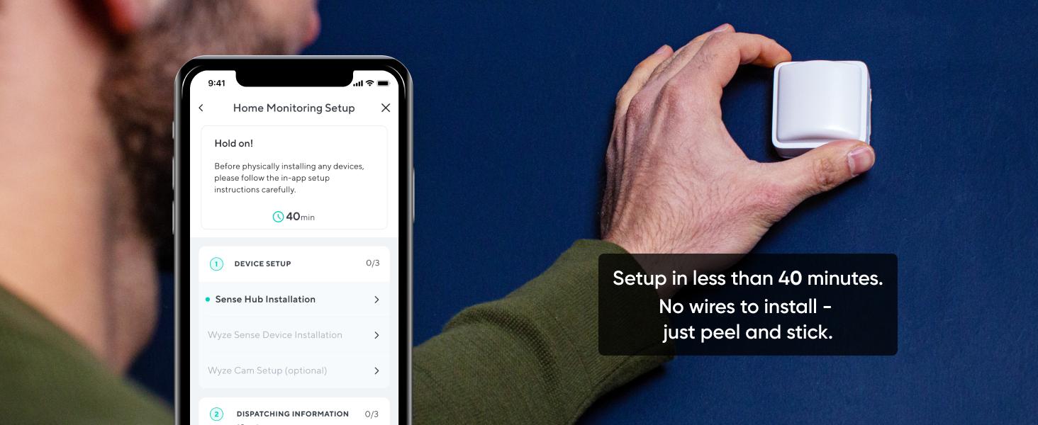 Wyze Home Monitoring — 6-Piece Home Security System with No Contracts... Ever! (Includes Door/Window Sensor x2, Keypad, Hub with Siren), Wireless Alarm, Securing Accessories