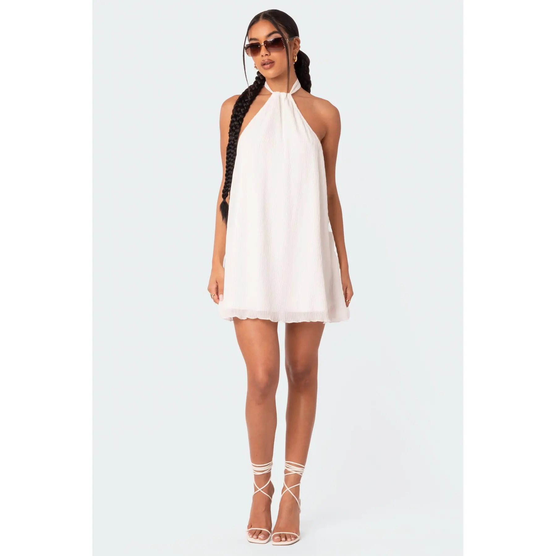 Palma Open Back Halter Mini Dress