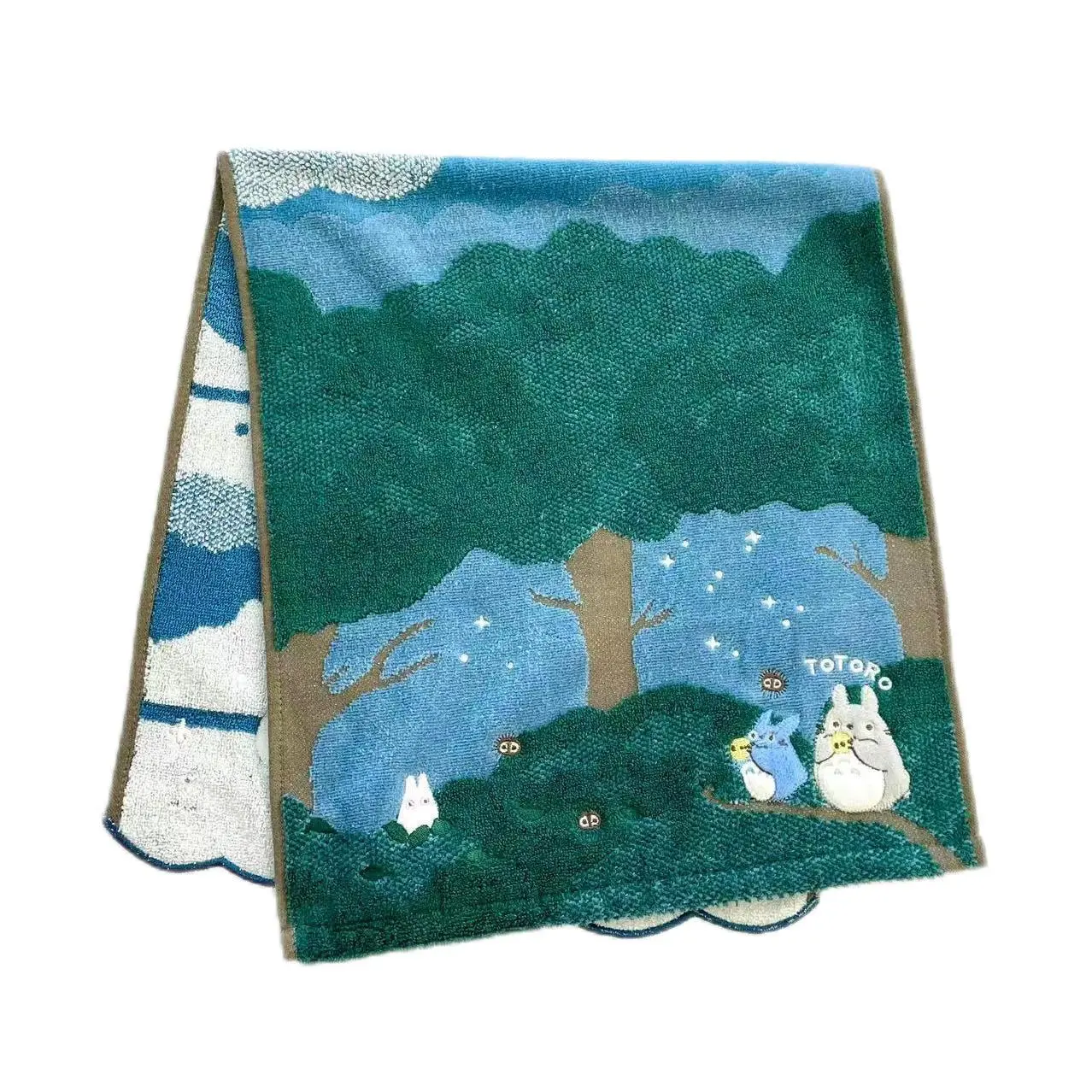 13.5"x31.5" Gorgeous Embroidered Fluffy Hand Facial Towel as Gift for Bathroom cotton  Decorative  towel