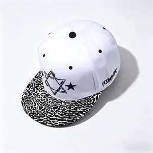 2026 Hexagonal Star White New York Summer Hip-Hop Cap, Flat-Brim Cap, Street Dance Cap, Summer Baseball Cap, Universal Fashion Fabric for Teenagers, Birthday Gift