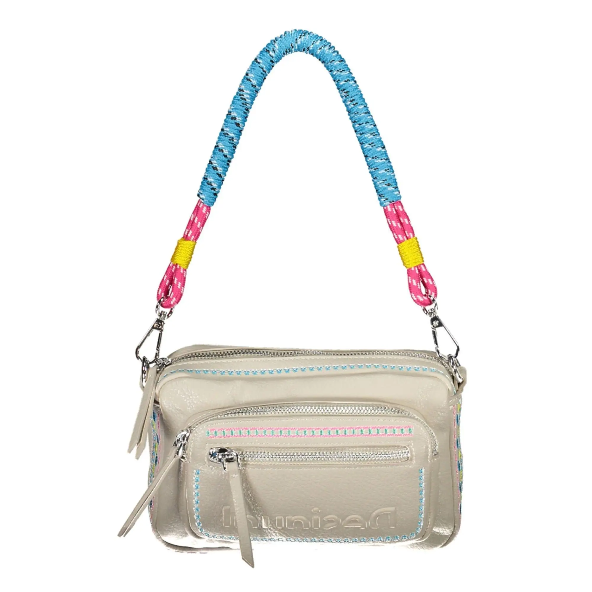 Desigual White Polyurethane Handbag