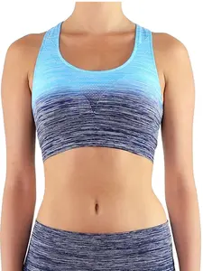 Womens Ombre Yoga Sports Workout Hiking Training Bra Top