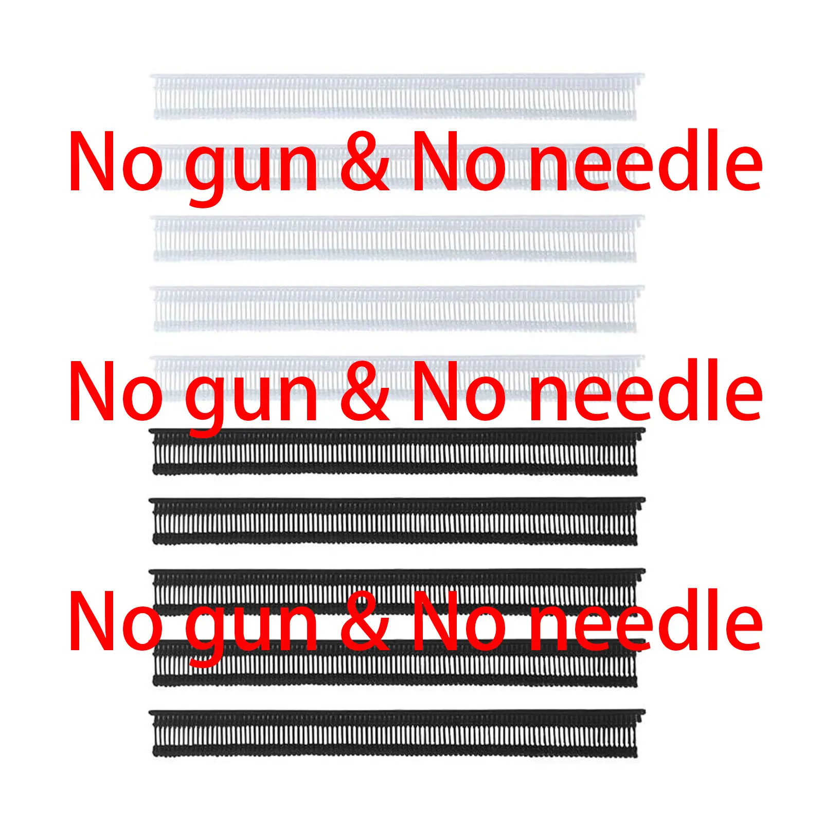 500 Black & 500 White Micro Fasteners
