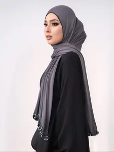 Women's Soft Jersey Fabric Hijab, Elegant Muslim Women Scarf, Ideal Daily Wear Accessory, Moderate Woven Material