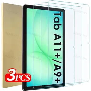 3-Pack Tempered Glass Screen Protector for Samsung Galaxy A9 Plus/a11 Plus, 9h Hardness, HD Clear Anti-Scratch Bubble-Free Film