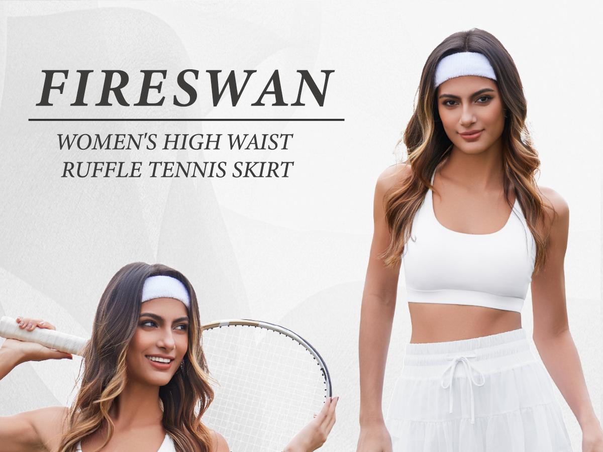 FireSwan 2026 Sweet and fresh solid color lace mesh patchwork skirt pants with anti-exposure strap safety pants half skirt