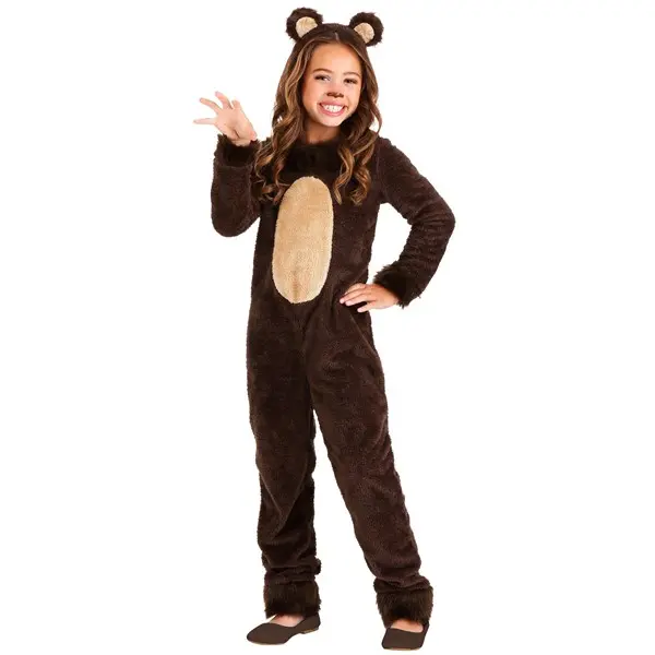 Girl's Brown Bear Costume
