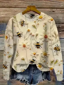 Women's Bee and Daisy Sweater