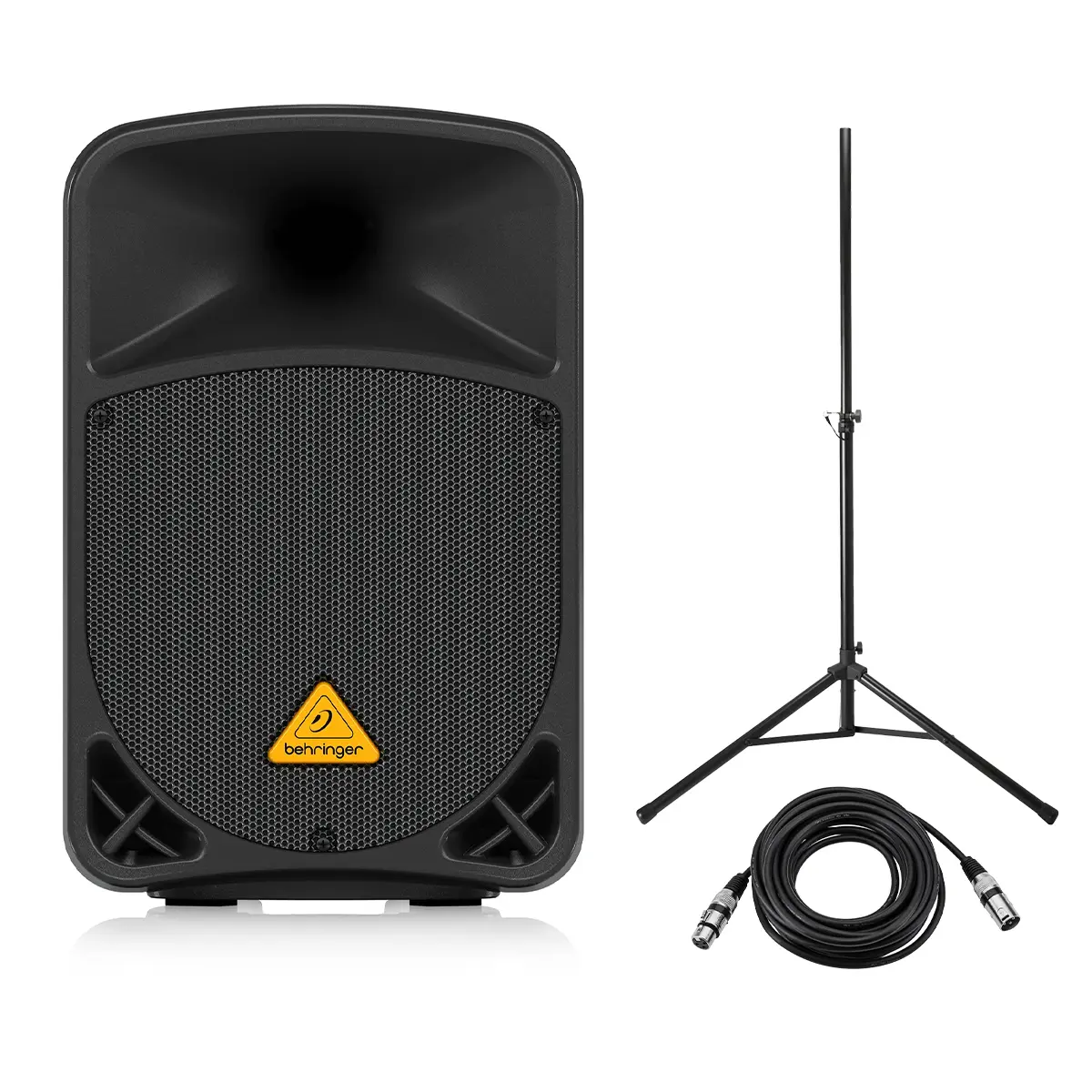 Behringer Eurolive B108D 8" 300W Powered PA Speaker, w/Stand, 25' XLR Cable