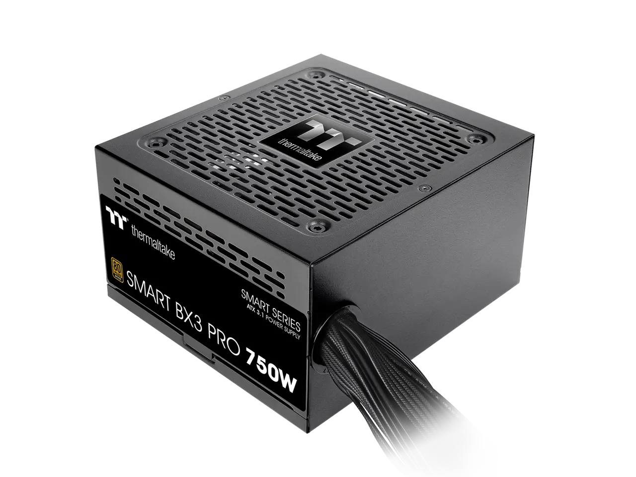 Thermaltake Smart BX3 Pro 750W; ATX 3.1; Native PCIe 5.1 12V-2X6; Non-Modular; Etched Flat Cables; Dual-Color H++ Connectors; 105°C Main Capacitor; 80 Plus Bronze Certified; Black; PS-SPD-0750NNFABU-7