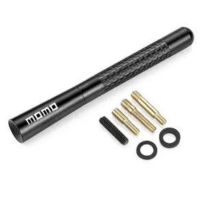 Aluminum-CF Universal-Fit Car Roof AM/FM Radio Aerial with Mount, Car Antenna Replacement, High-Quality Decorative Accessory for Most Vehicles