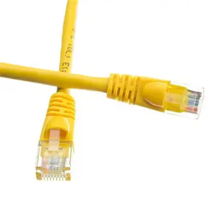 Yellow Cat5e Ethernet Patch Cable, Snagless & Molded Boot - 6 in. Yellow Cat5e Ethernet Patch Cable, Snagless & Molded Boot - 6 in.
