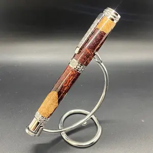 Exquisite Honduran Rosewood Burl Fountain Pen – Unique & Rare Handcrafted Wood Fountain Pen, Elevate Your Collection with this One-of-a-Kind, Wood Pen