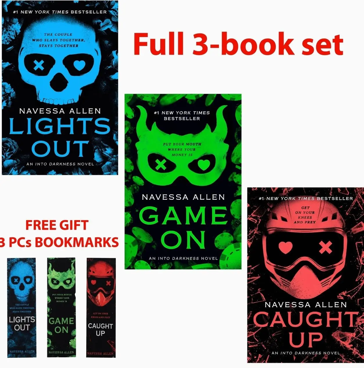 Into Darkness Complete 3-Book Set by Sloane St. James – Full Paperback Series Collection + Free 3 Bookmarks