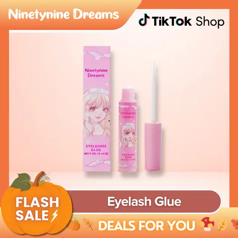 Ninetynine Dreams Eyelash Glue For Everyday Lash Cluster & Strips Latex-Free Sensitive Eye Beginner Friendly Adhesive Lash Glue Daily Cosmetic