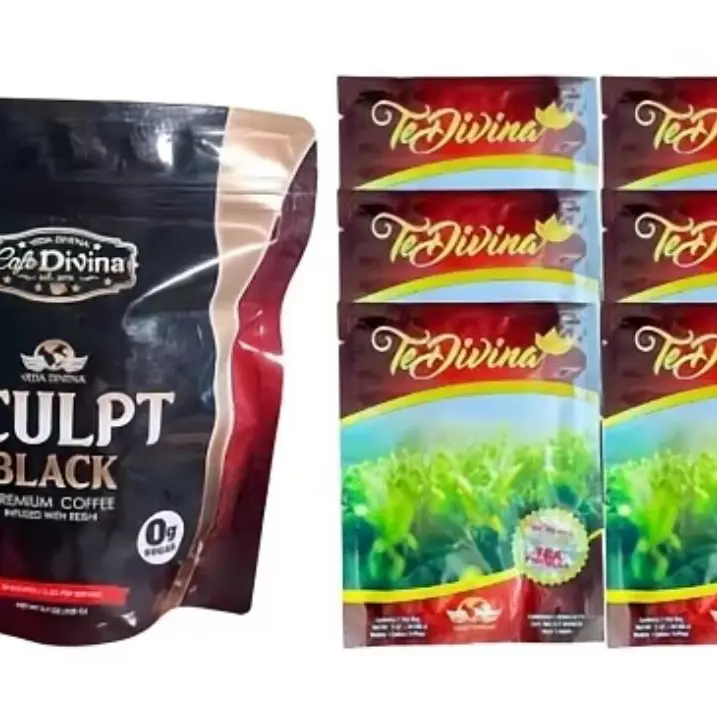6 sobres Te Divina + Sculp Black