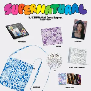 Newjeans - NewJeans 'Supernatural' NJ X MURAKAMI (Cross Bag ver.)  [COMPACT DISC - CD] With Booklet, Postcard, Photo Book, Photos