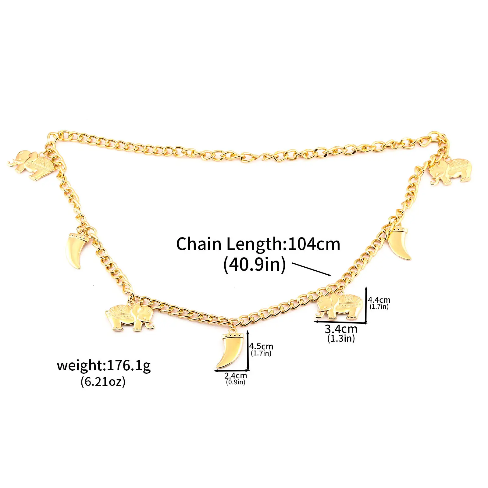 Simple Elephant Ivory   Gold