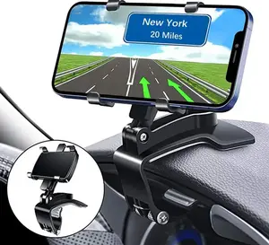 360-degree rotating dashboard car phone holder, car holder, rearview mirror holder, rearview mirror, sun visor, co-pilot seat, detachable, multi-function clip, suitable for 4-7 inch smartphones, auto accessories