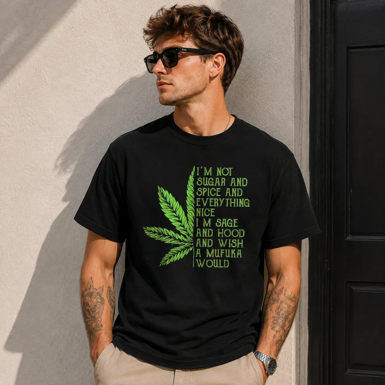 420 Leaf Graphic Tee | Funny Cannabis Bud T-Shirt | Retro Weed Humor Unisex Cotton Shirt | Y2K Streetwear | 420 Statement Tee