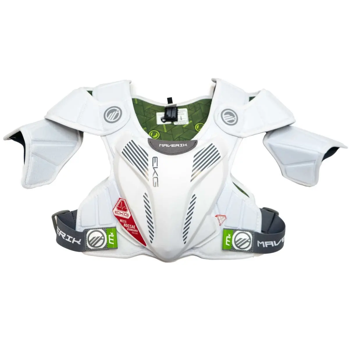 Adjustable Shoulder Pads for Football Players with NOCSAE Certified EKG, Traditional Fit with High-Impact Anaform Chest and Spine Plates, Adjustable High Support Protective Gear, Durastretch Panels, Adjustable Fit