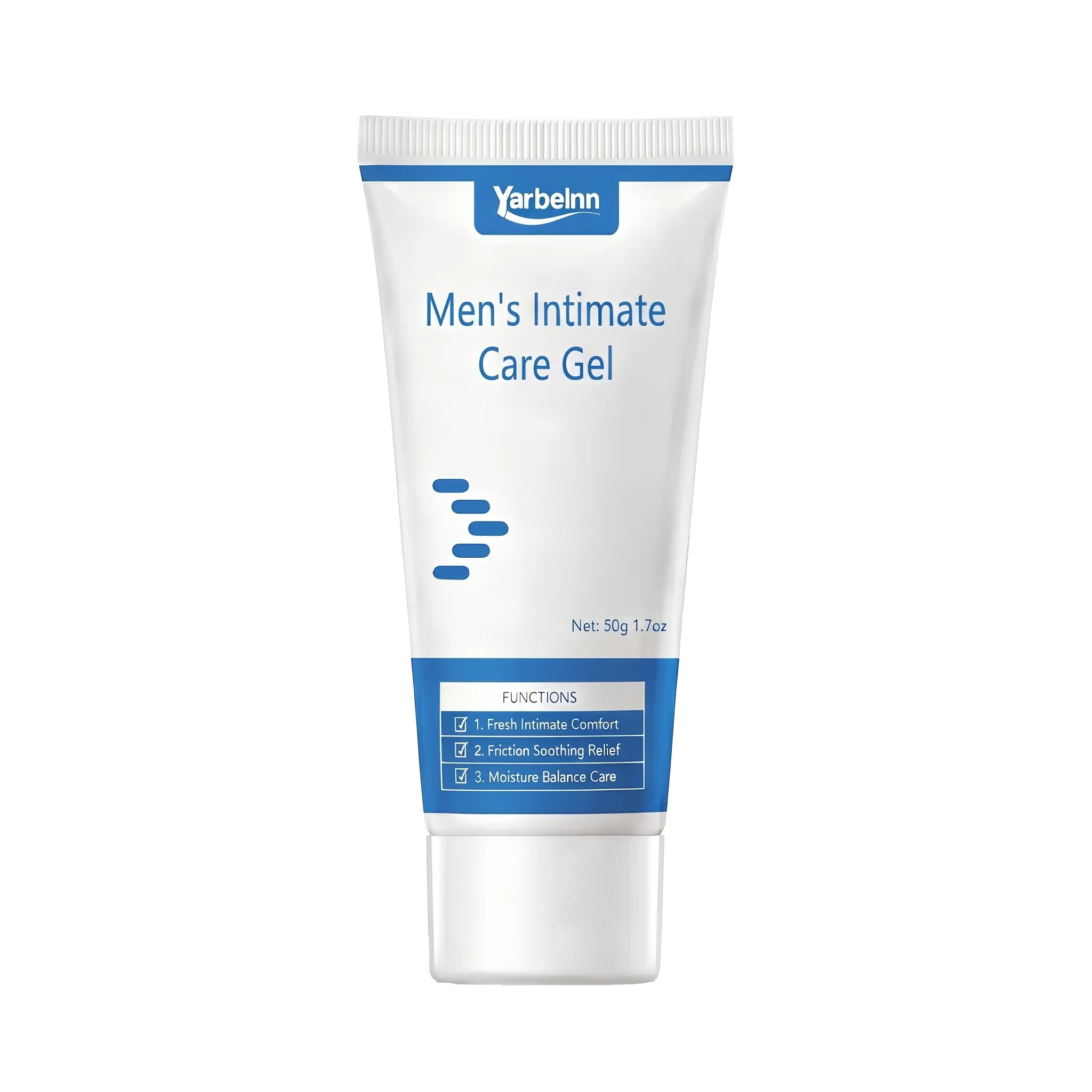 Yarbelnn Men’s Intimate Care Gel - Daily Hydrating Cleanser with Hyaluronic Acid, Combats Odor, Sweat & Itching, Soothing Cooling Comfort & Moisture Nourishment