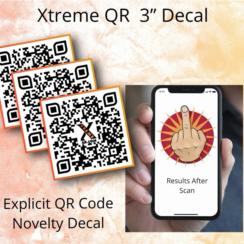 Funny Prank QR Code Decal | 3” Decal