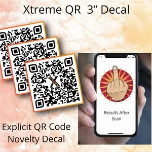 Funny Prank QR Code Decal | 3” Decal