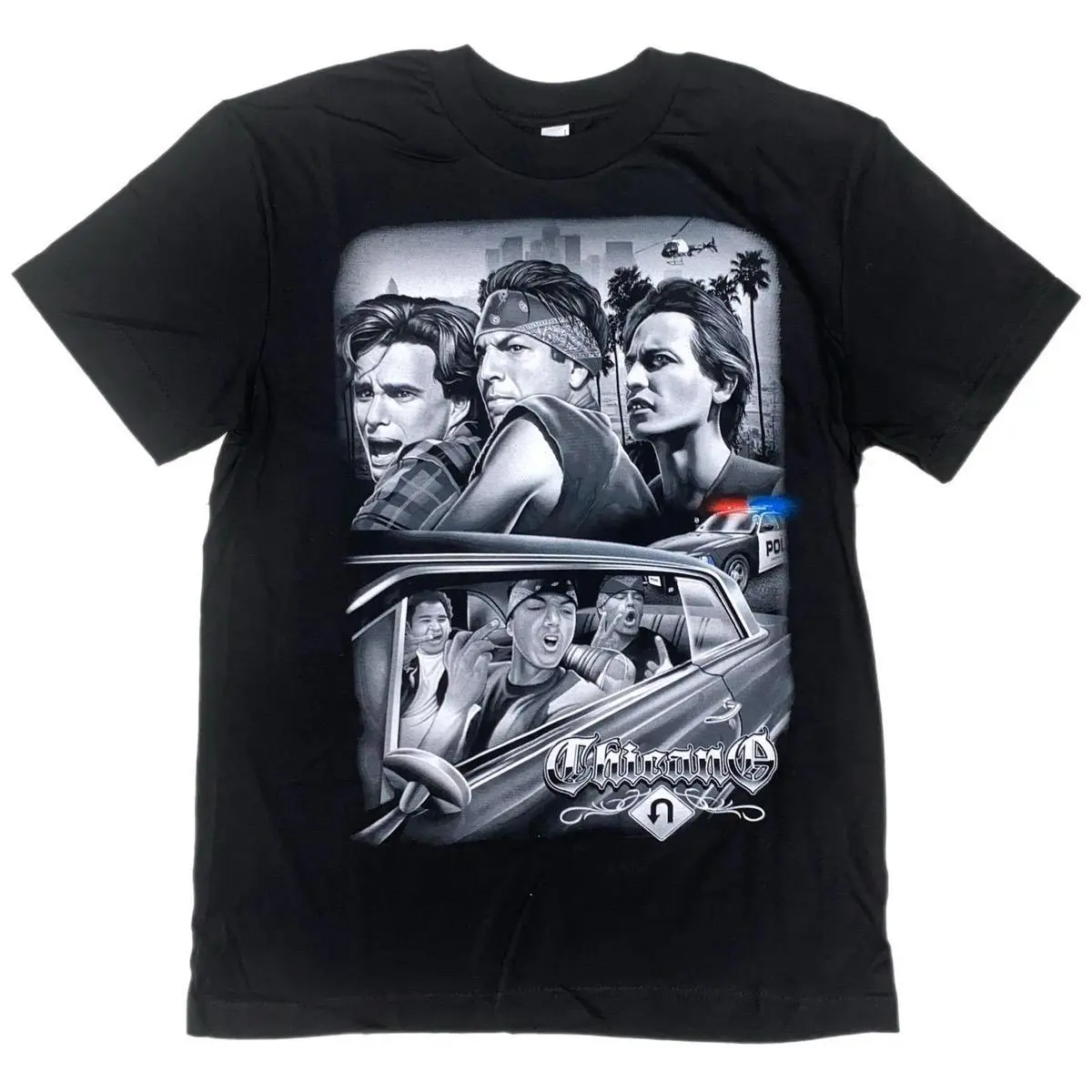Vatos Locos U Turn T Shirt Cotton Menswear Tshirt Shortsleeve