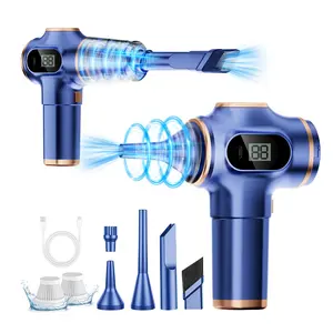 Portable Handheld Vacuum Cleaner, 1 Set 3 in 1 Digital Display Cordless Vacuum Cleaner, Blow & Suction Integrated Machine for Car & Home