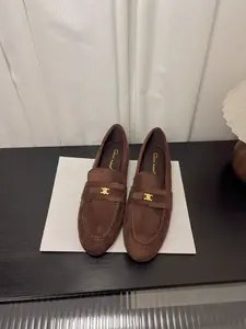 Women's Round Toe Loafers Flat Heel Comfortable PU Material Work Shoes, Cute Slip-On Ballet Flats, Fashion Office Shoes All Seasons