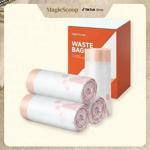 80-Count Magicscoop Waste Bags (4 Packs) – 7L Large Capacity Automatic Liner Bags for Self-Cleaning Cat Litter Boxes, Automatic Litter Boxes, Pet Owners