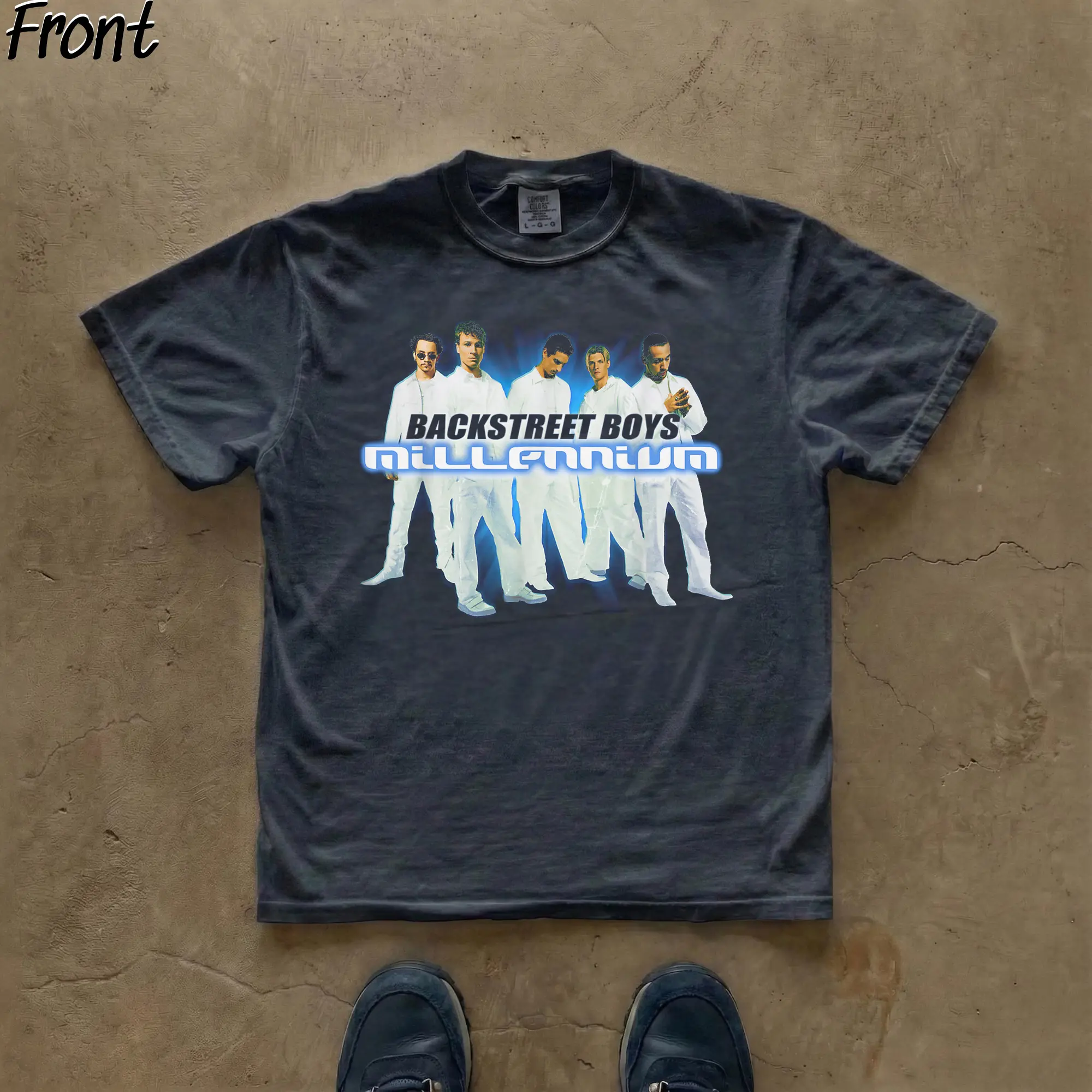 Vintage Backstreet Boys Into The Millennium Graphic Tee, Millennium Album Merch, Into The Millennium Concert Merch, Retro 90s Iconic Music Band, Gift for 90s Music Lover, 100% Cotton Lightweight Shortsleeve