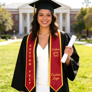 Custom Text Logo Graduation Stole, Your Design Stoles Gradute Sash Class of 2026