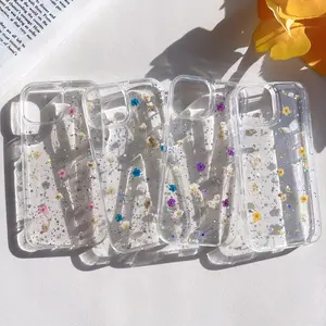 Handmade Pressed Dried Flower Phone Case For IPhone 15 14 13 12 Mini Pro Max Case IPhone X Xs XR Max Case IPhone 7 8 14 15 Plus Case Dried Flower Case Gifts Protection Cover Protector Screen Protector Protective Smartphone