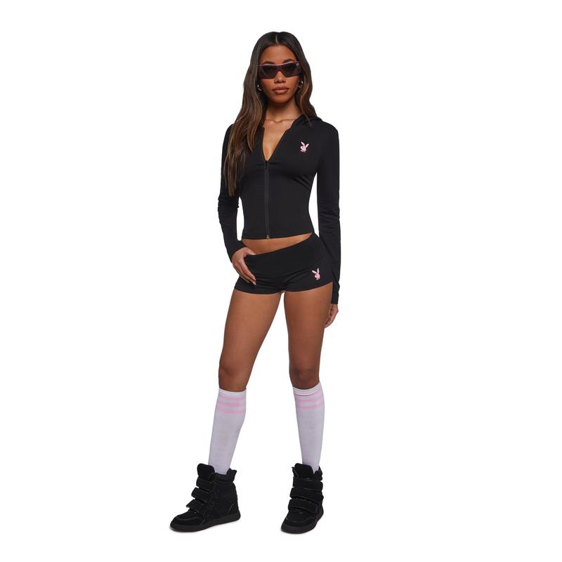 Playboy Mini Shorts - Black