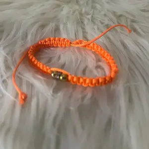 Minnelli Handmade Orange Bracelet with Gold Accent - Crafted with Care
