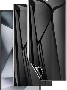 [Limited Time-Deal]2 Pack for Samsung Galaxy S24 Ultra Privacy Screen Protector, Anti-Spy Flexible Hydrogel Film, Sensitive Touch & Fingerprint Unlock, Durable Anti-Scratch Shock-Resistant Full Coverage